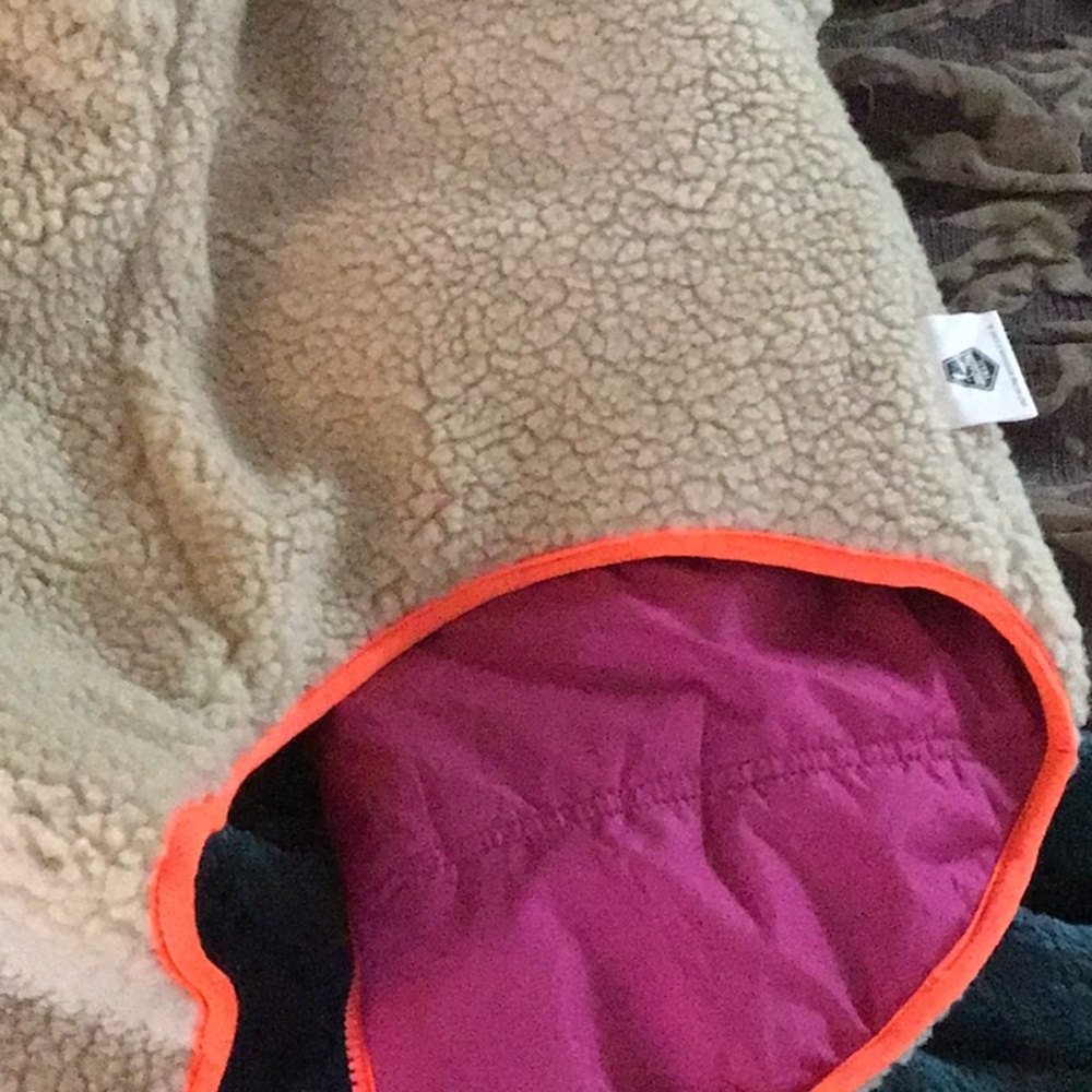 Stylish Purple and Pink Dog Jacket - Picture 4 of 7